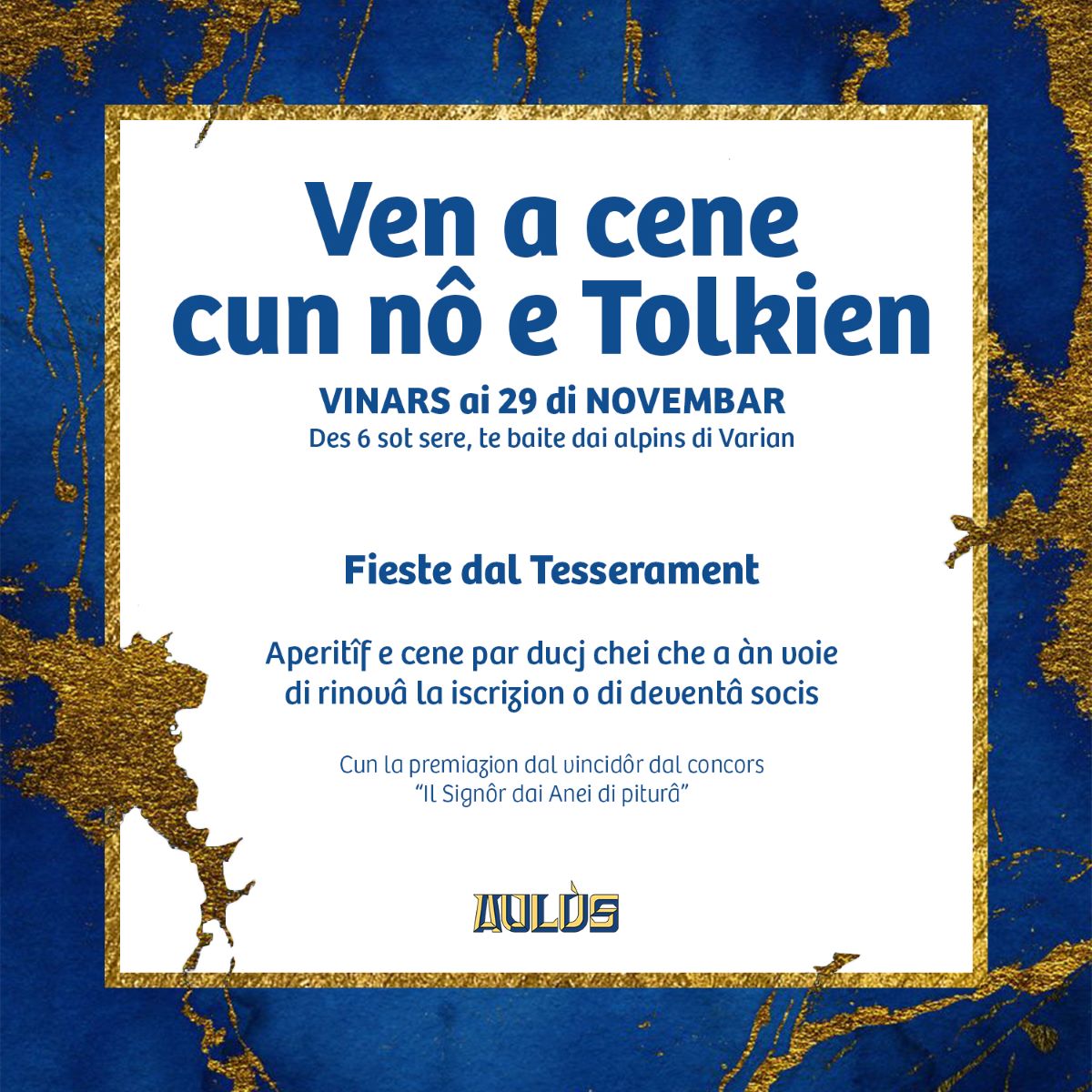 Vieni a cena con noi e Tolkien